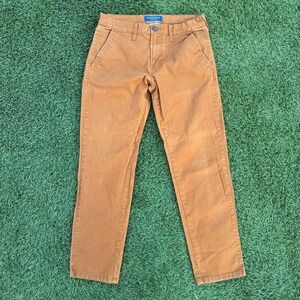 Arizona Jean Co Mens 31x29 Chino Pants Orange Brown Slim Straight Trousers